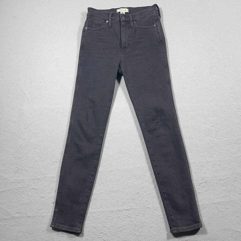 Madewell Jeans Women 27 Gray 10"‎ High Rise Skinny Denim Casual Jean